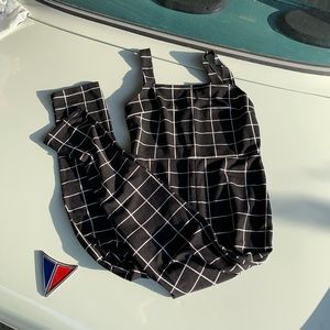 SOLD ON DEPOP Square grid jumpsuit